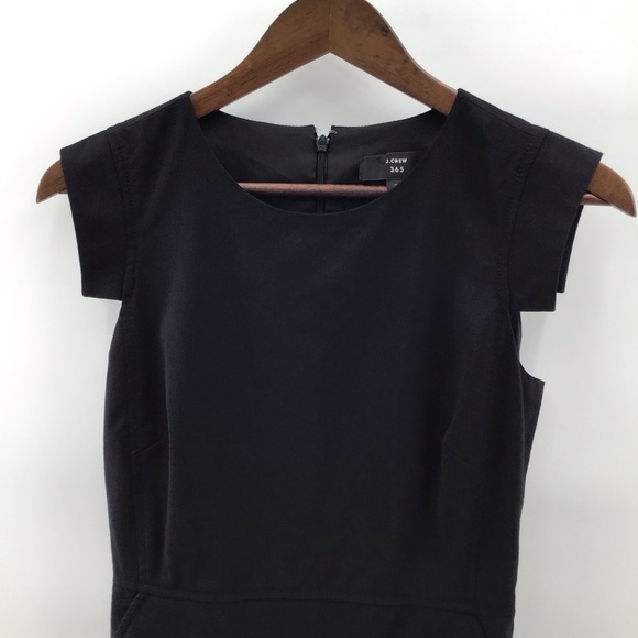 J. Crew Elegant Black Midi Dress - Picture 4 of 11